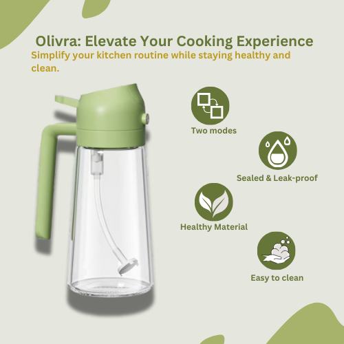 Olivra™ | 2-in-1 Oil Dispenser