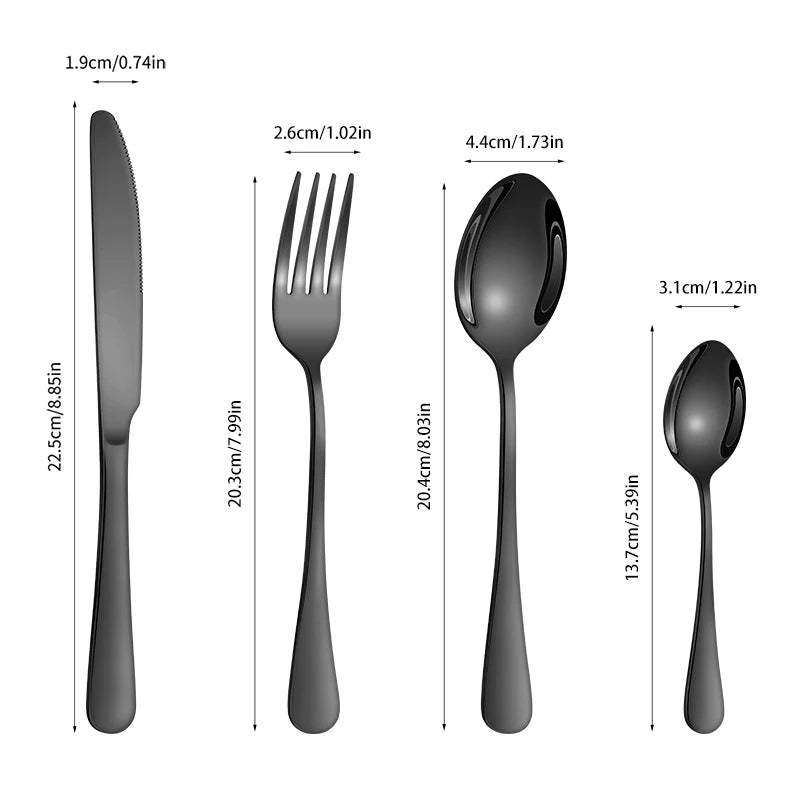 stainless steel cutlery set