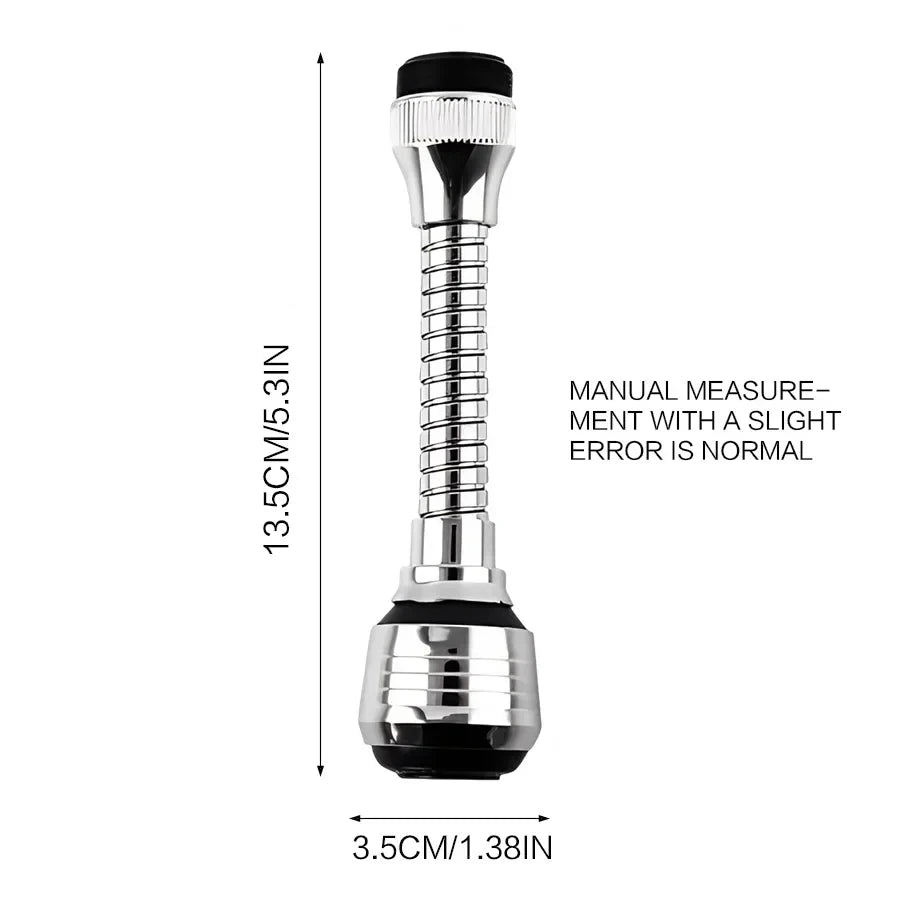 Rotating foucet extention