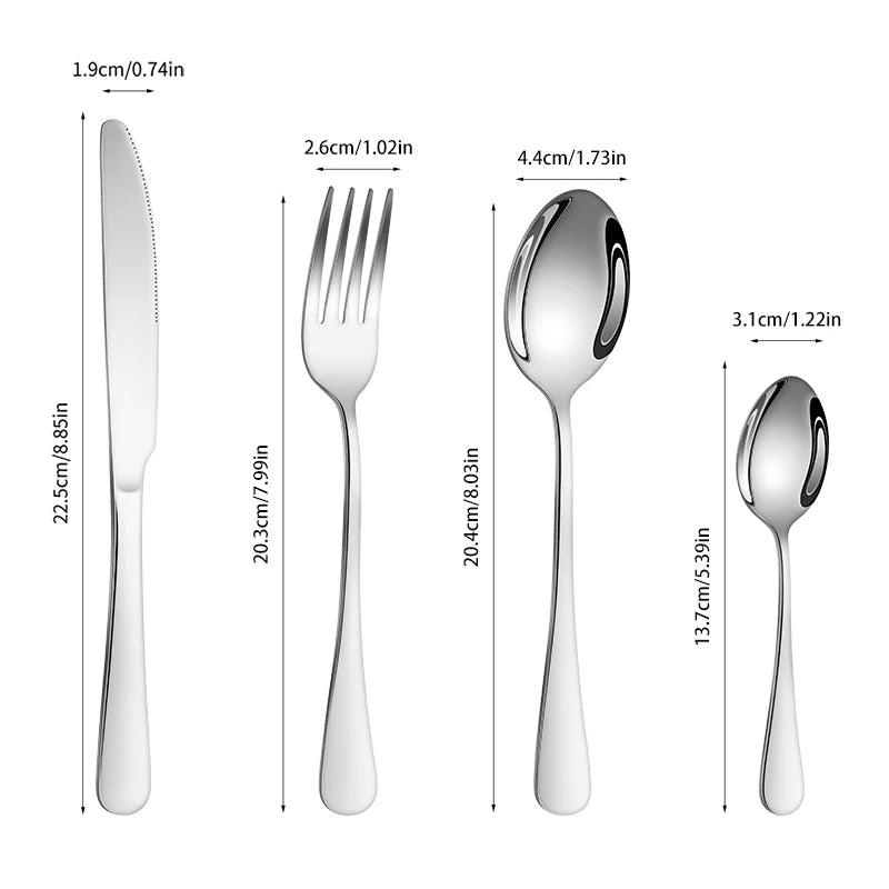 stainless steel cutlery set